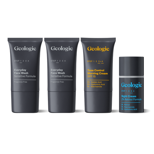 Geologie Redness Relief Set | 4-Piece Skincare Routine for Rosacea
