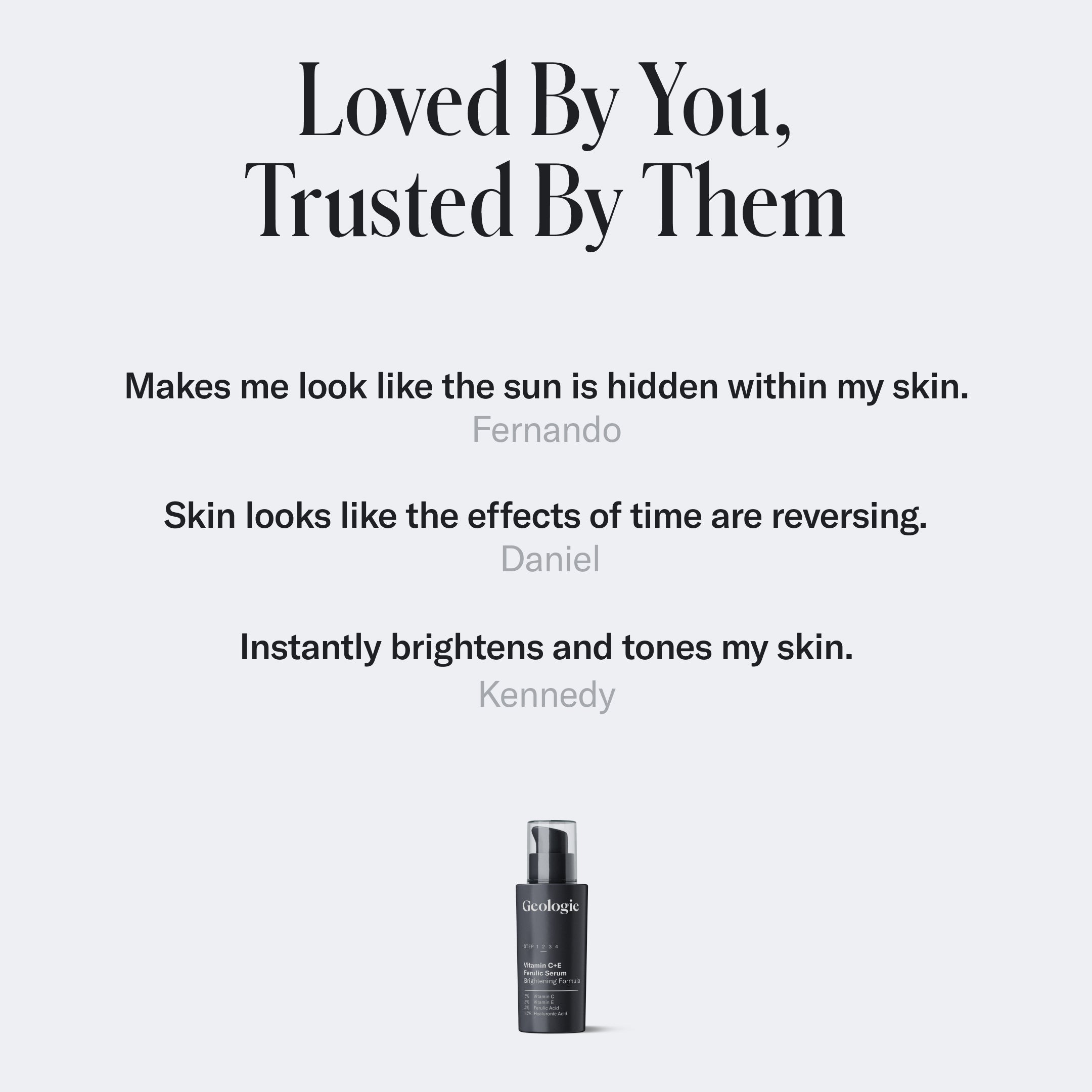 Black skincare product container with 